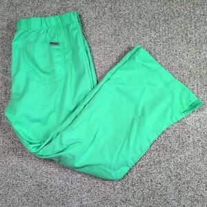 Grey's Anatomy Junior Fit 5 Pocket‎ Scrub Pants Women's Large Petite Green